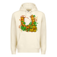 Sandshell horseshoe with shamrocks and coin Premium Hoodie - AdoDesignShop