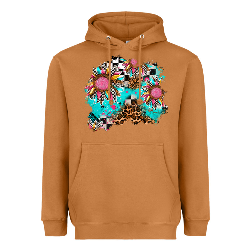 Race Sunflower Patches Heavyweight Hoodie by AdoDesignShop | Teevron