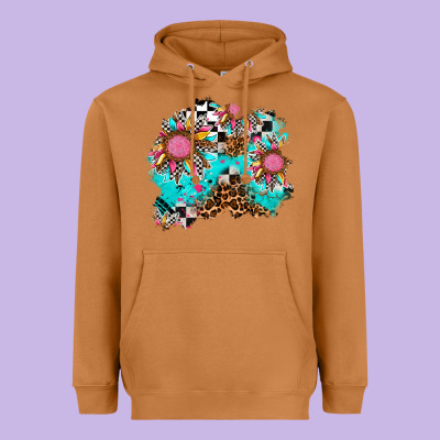 Race Sunflower Patches Heavyweight Hoodie Designed By Adodesignshop