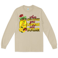 Mushroom when life gives you lemons add sugar Long Sleeve Tee - texasbilliewilder