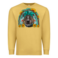Antique Gold western pitbull rainbow Premium Sweatshirt - Artiststas