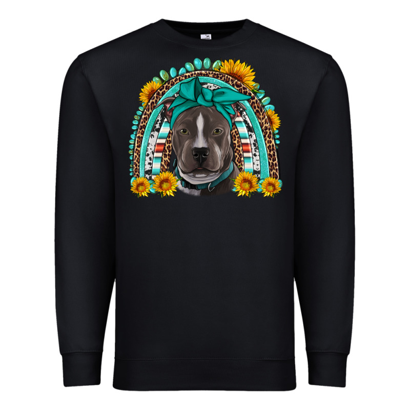 Western Pitbull Rainbow Premium Sweatshirt by Artiststas | Teevron