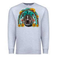 Heather Grey western pitbull rainbow Premium Sweatshirt - Artiststas