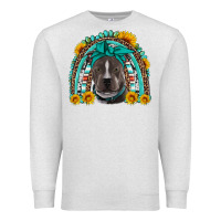 Oatmeal Heather western pitbull rainbow Premium Sweatshirt - Artiststas