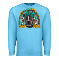 Ocean Blue western pitbull rainbow Premium Sweatshirt - Artiststas