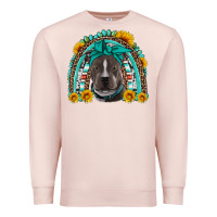 Pale Pink western pitbull rainbow Premium Sweatshirt - Artiststas