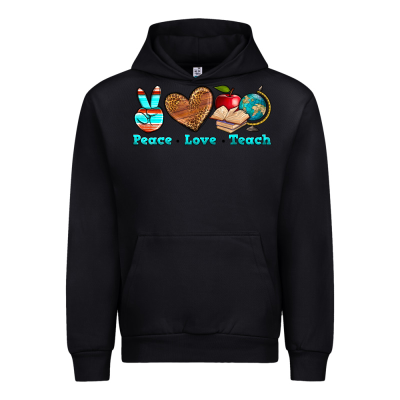 Peace Love Teach Urban Hoodie by NancyCooperArtShop | Teevron