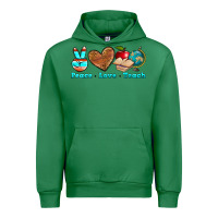 Emerald peace love teach Urban Hoodie - NancyCooperArtShop