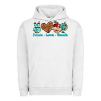 Pigment Lunar Rock peace love teach Urban Hoodie - NancyCooperArtShop