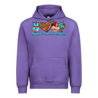 Tulip peace love teach Urban Hoodie - NancyCooperArtShop