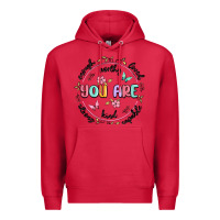 Cardinal you are enough Premium Hoodie - MaliasSmallBusiness