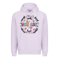 Lilac you are enough Premium Hoodie - MaliasSmallBusiness