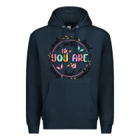 Navy you are enough Premium Hoodie - MaliasSmallBusiness