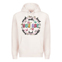 Pale Pink you are enough Premium Hoodie - MaliasSmallBusiness