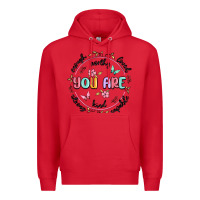 Red you are enough Premium Hoodie - MaliasSmallBusiness