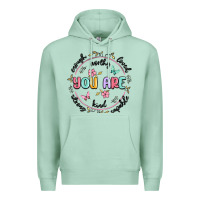 Seafoam you are enough Premium Hoodie - MaliasSmallBusiness