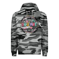 Slate Camo you are enough Premium Hoodie - MaliasSmallBusiness