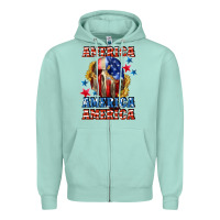 Seafoam America skeleton 4th of july Zipper Hoodie - CowGirlArtShop