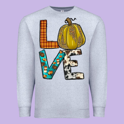 Fall Love Premium Sweatshirt Designed By Jahusdesignshop