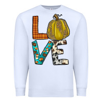 White fall love Premium Sweatshirt - JahusDesignShop