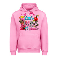 Fuchsia Pink little miss first grade Urban Hoodie - NancyCooperArtShop