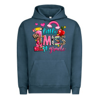 Pigment Midnight Navy little miss first grade Urban Hoodie - NancyCooperArtShop