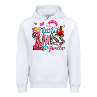 White little miss first grade Urban Hoodie - NancyCooperArtShop