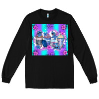 Black stitch coffee cups Long Sleeve Tee - Zillion Design Studio