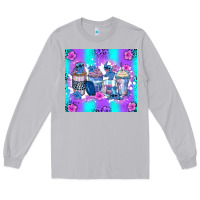 Moon Dust stitch coffee cups Long Sleeve Tee - Zillion Design Studio