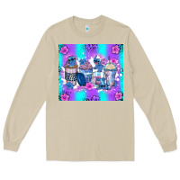 Mushroom stitch coffee cups Long Sleeve Tee - Zillion Design Studio