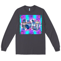 Smoke stitch coffee cups Long Sleeve Tee - Zillion Design Studio