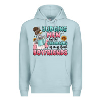 Blue Mist judging men by the standards of my book boyfriends Premium Hoodie - MaliasSmallBusiness