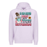 Lilac judging men by the standards of my book boyfriends Premium Hoodie - MaliasSmallBusiness