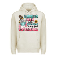 Oatmeal Heather judging men by the standards of my book boyfriends Premium Hoodie - MaliasSmallBusiness
