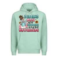 Seafoam judging men by the standards of my book boyfriends Premium Hoodie - MaliasSmallBusiness