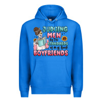 True Royal judging men by the standards of my book boyfriends Premium Hoodie - MaliasSmallBusiness