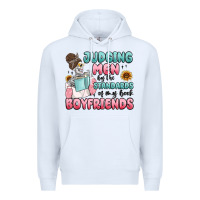 White judging men by the standards of my book boyfriends Premium Hoodie - MaliasSmallBusiness