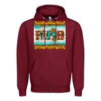 Burgundy faith cross and sunflower tumbler Zipper Hoodie - HRA Design Shop