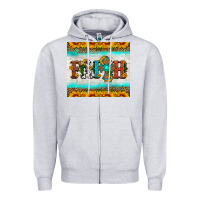 Heather Grey faith cross and sunflower tumbler Zipper Hoodie - HRA Design Shop