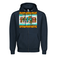 Navy faith cross and sunflower tumbler Zipper Hoodie - HRA Design Shop