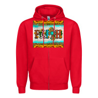 Red faith cross and sunflower tumbler Zipper Hoodie - HRA Design Shop