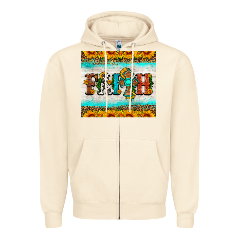 Faith Cross And Sunflower Tumbler Zipper Hoodie by HRA Design Shop | Teevron