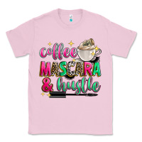Bubblegum Pink coffee mascara and hustle Classic Tee - Zillion Design Studio