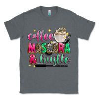 Charcoal Heather coffee mascara and hustle Classic Tee - Zillion Design Studio
