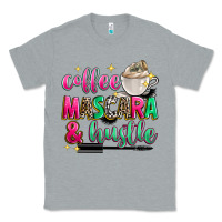 Heather Grey coffee mascara and hustle Classic Tee - Zillion Design Studio