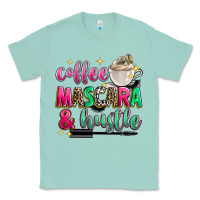 Seafoam coffee mascara and hustle Classic Tee - Zillion Design Studio