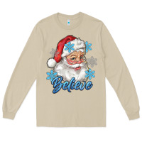 Mushroom santa blue believe Long Sleeve Tee - RanaPortraitStore