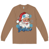 Toasted Coconut santa blue believe Long Sleeve Tee - RanaPortraitStore