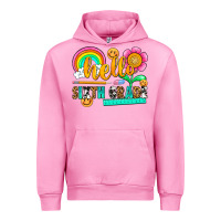 Fuchsia Pink hello sixth grade Urban Hoodie - NancyCooperArtShop