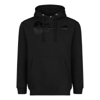 Black Nature Guitar Heavyweight Hoodie - Bettercallsaul